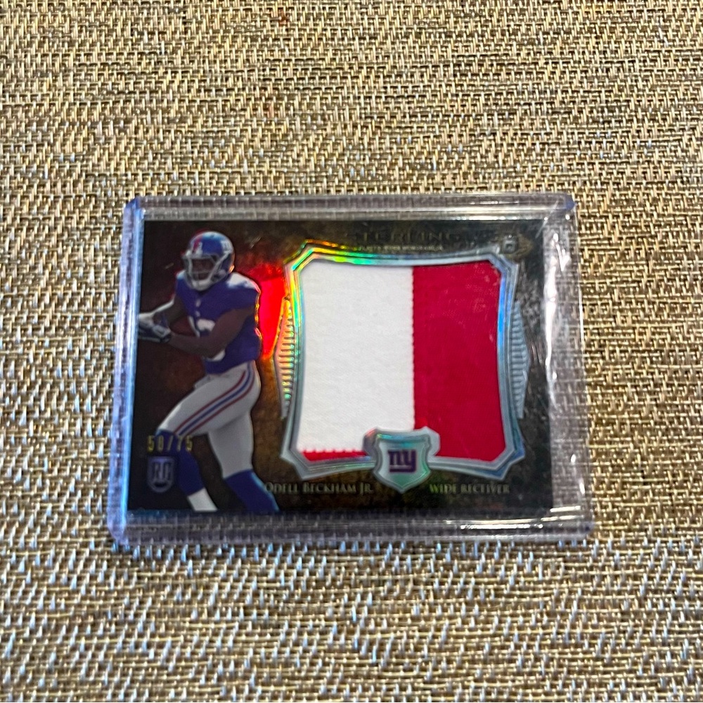 Odell Beckham Jr bowman sterling rookie patch /75